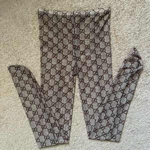 Brown Gucci MonogramTights size S/M